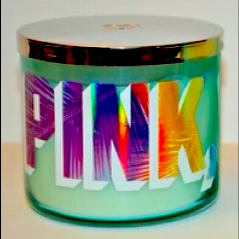 Pink Victoria’s Secret Scented 3- Wick Candle 14.5 oz Limited Edition